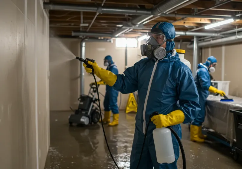 Basement Sanitization and Antimicrobial Treatment process in Kamiah, ID