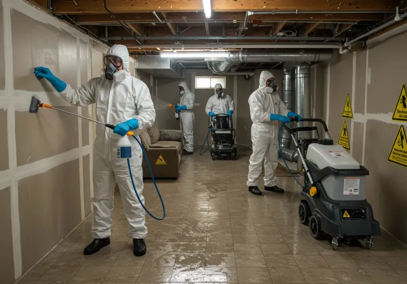 Basement Moisture Removal and Structural Drying process in Kamiah, ID